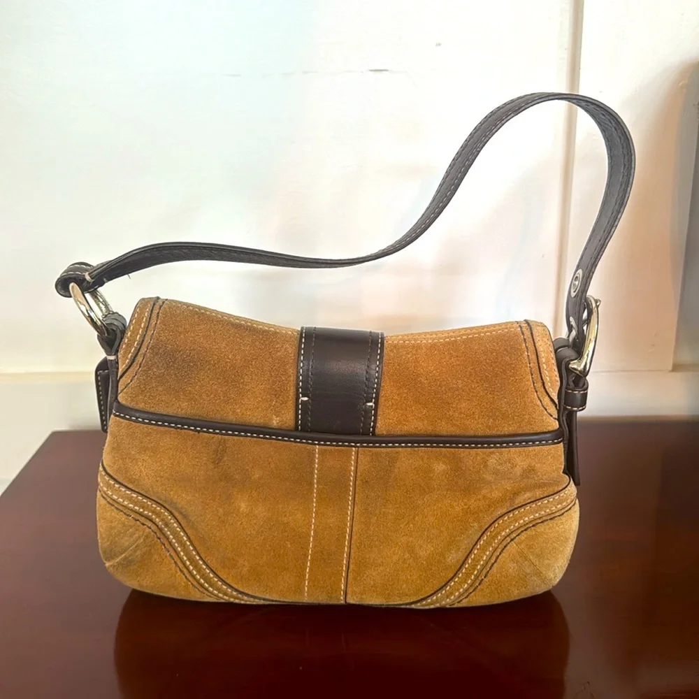 Suede Coach Soho Purse - Picture 3 of 4